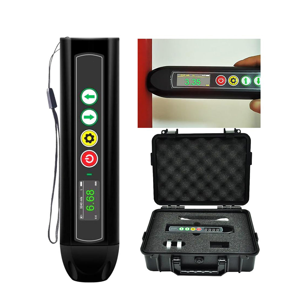 VTSYIQI Non-contact Electromagnetic Ultrasonic Thickness Machine with No Coupling Function Effective Range 1.0~320mm Measurement Accuracy ±0.01mm Single Echo(I-E) Dual Echo(E-E) Mode Sound Velocity Calibration Function