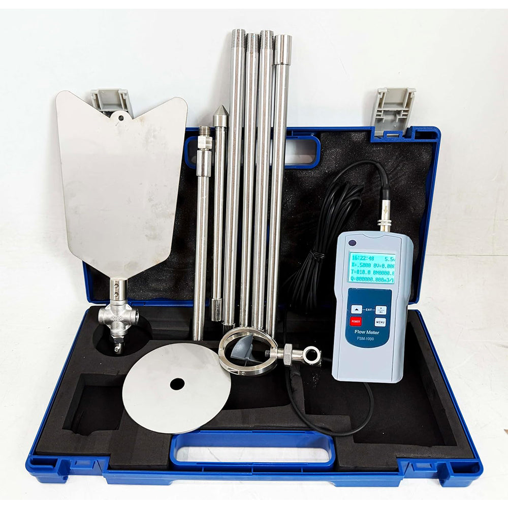 VTSYIQI Water Velocity Meter Water Speed Meter Flow Rate Measurement with Speed Range 0.01 to 10.00m/s Temperature Range -10°C to 50°C Pole for Measuring Open Channel Flow Rate Such As Fresh and Seawater Stream River Etc