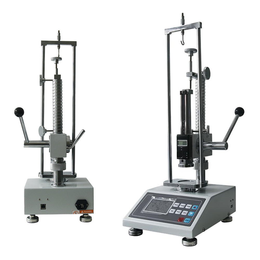 VTSYIQI Spring Pressure Tester Spring Load Testing Machine with Printer Function Maximum Test Machine Load 500N/50KG/110Lb Measurable Maximum Free Length of Spring 150mm Resolution 0.01N/0.001KG/0.001Lb for Test Extension and Compression Force