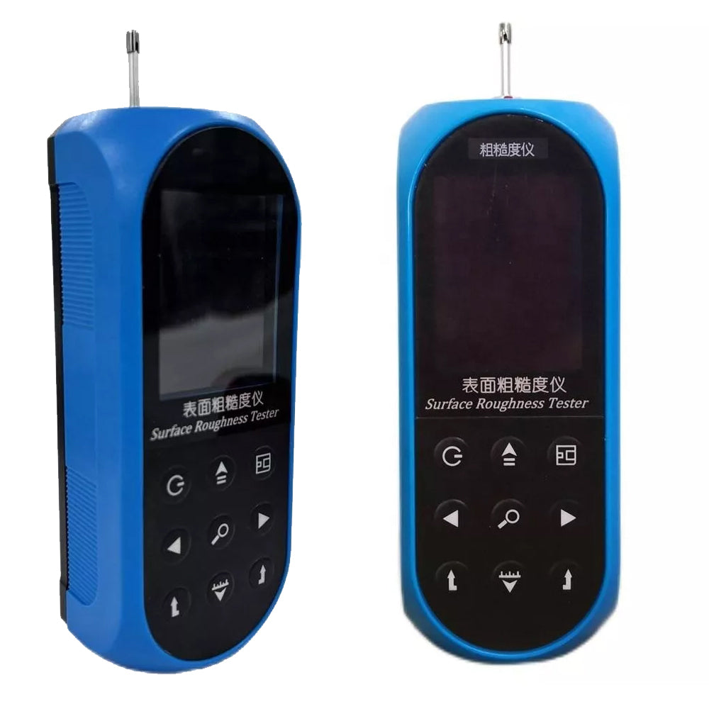 VTSYIQI Portable Surface Roughness Tester with Measurement Parameters Ra Rz Ry Rq Rc Rt Rmax Rp Rv R3z R3y Rz(JIS) Rs Rsk Rku Rsm Rpc Rmr Blue Shell Large Capacity Data Storage Measurement Range Z-axis 160μm X-axis 17.5mm