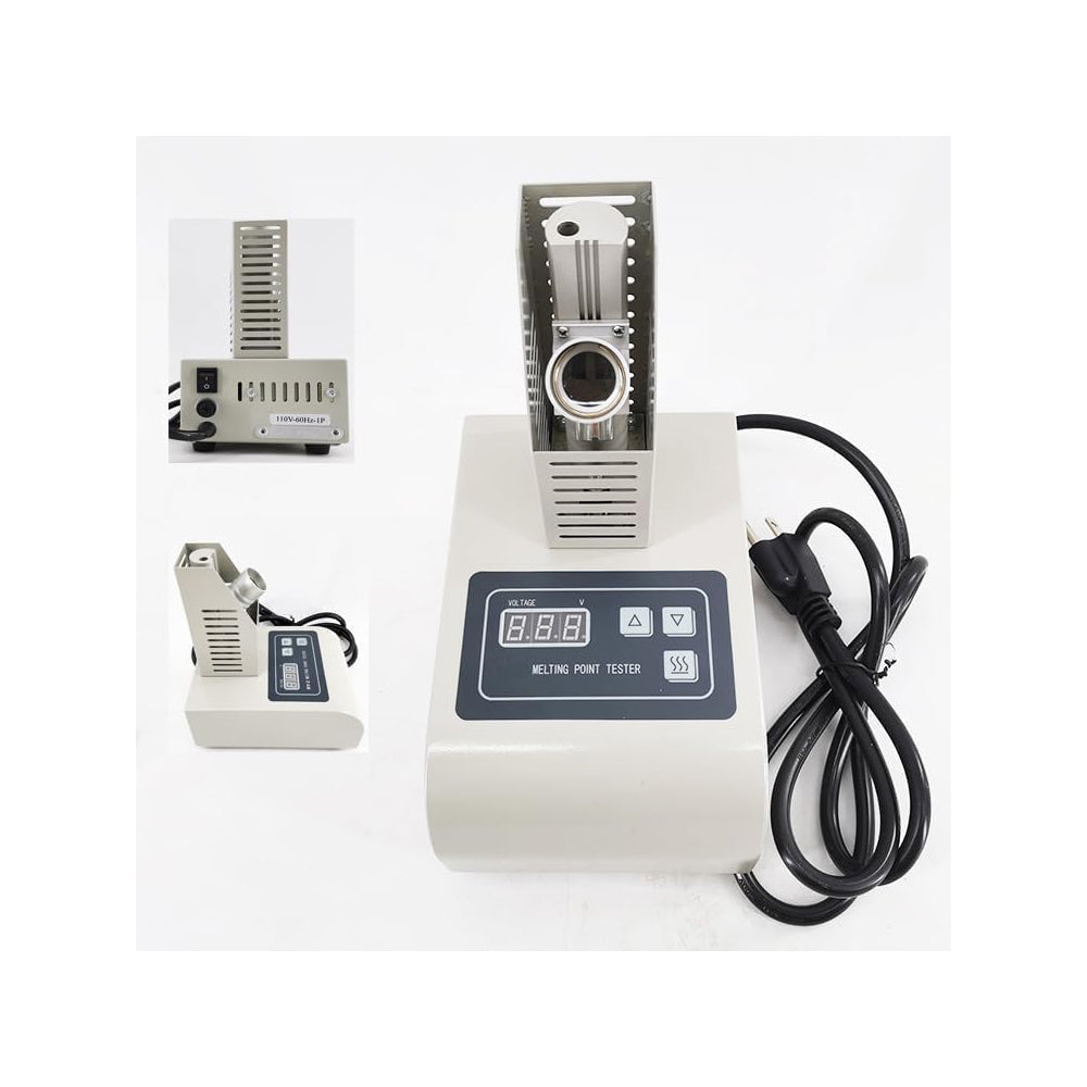 VTSYIQI Melting Point Instrument Melting Point Apparatus with Ambient Temperature (15-35)°C Melting Point Test Range (50-300)°C Accuracy ±1.0℃ Temperature Rise Rate (1.0, 2.0, 4.0, 6.0)℃/min for Melting Point of Drugs Reagents Fragrances Dyes Etc