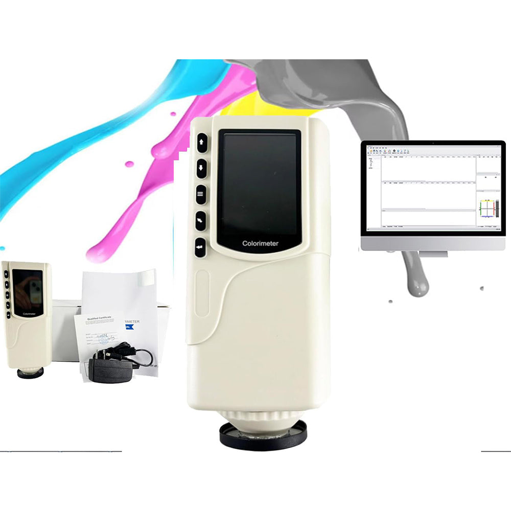 VTSYIQI Handheld Colorimeter Color Meter Laboratory Colorimeter with 4mm Measuring Aperture Repeatability ΔE ≤ 0.03 Widely Used in Food Chemical Industry Electronics Automobile Food and Other Fields