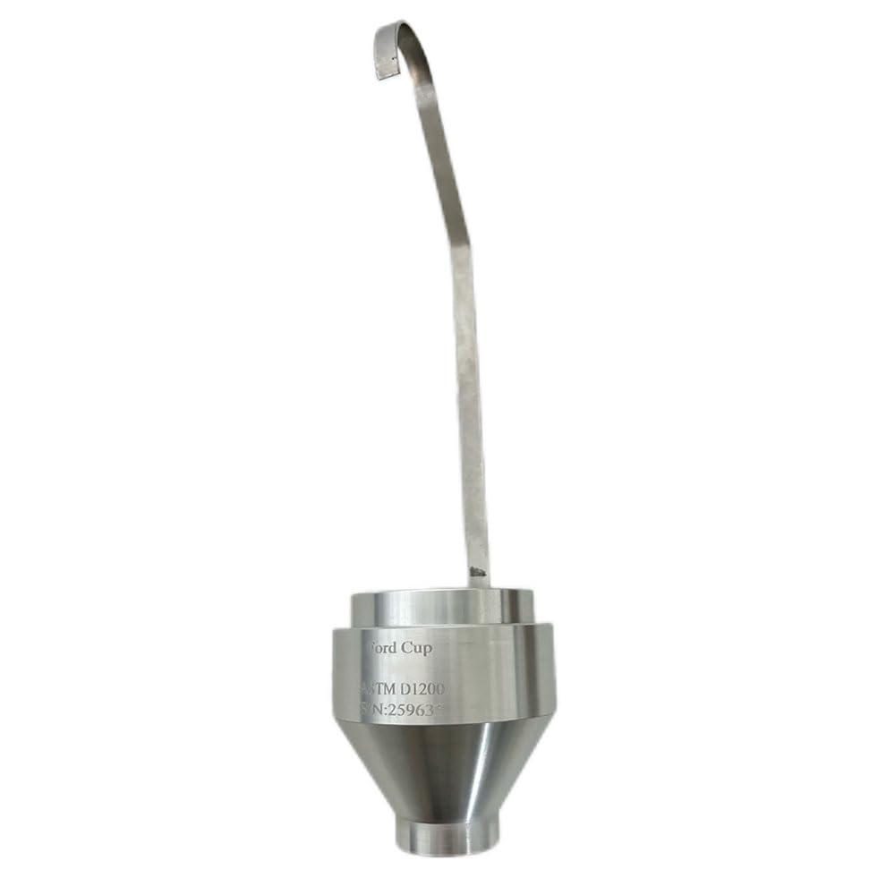 VTSYIQI #1 Ford Viscosity Cup Viscosity Flow Cup NO.1 with Handle Measurement Range 10-35 CST ASTM D 1200 Standard Hole Diameter 2.10mm Outflow Time 25-105 sec Cup Volume 100±1ml