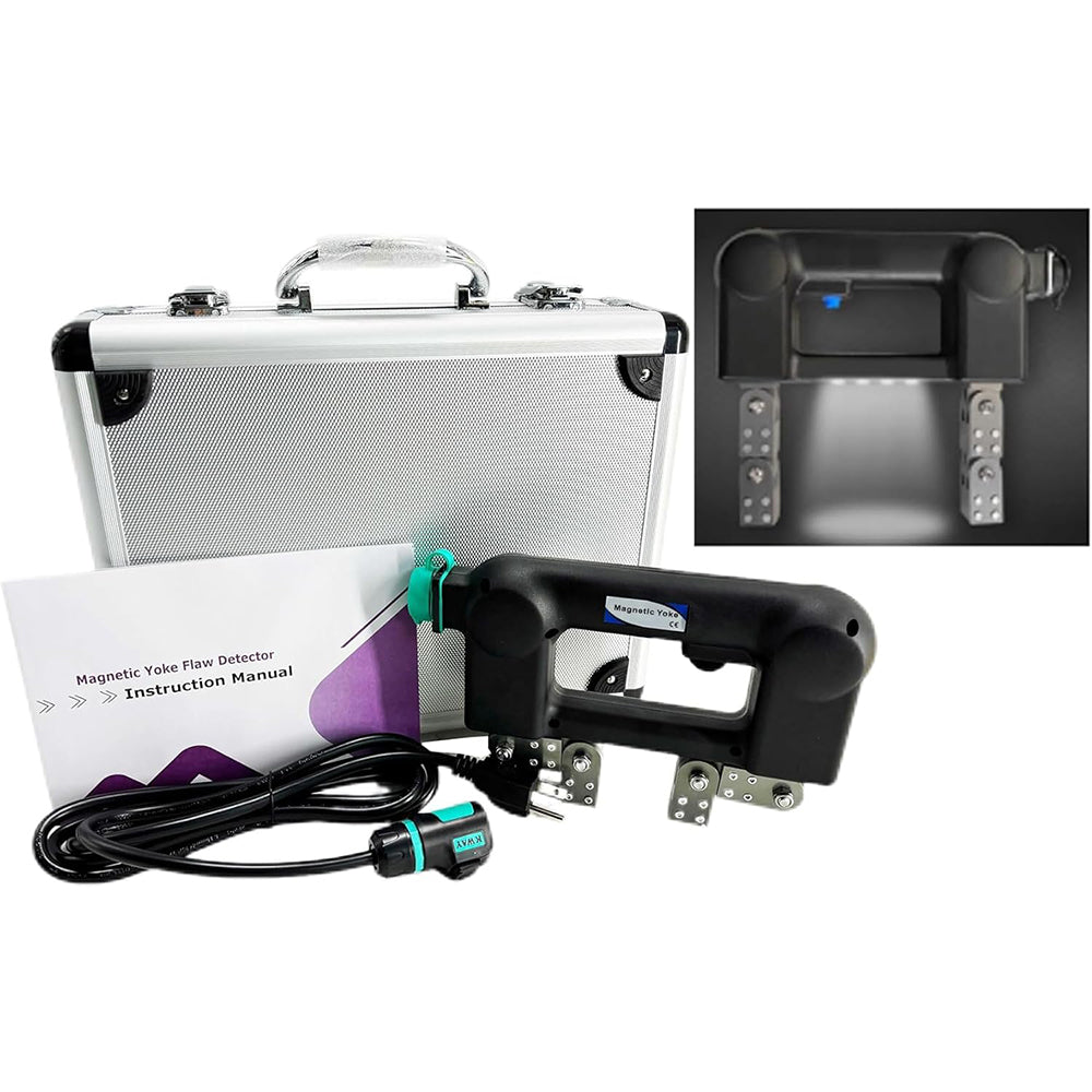 VTSYIQI Portable Magnetic Particle Testing Equipment NDT Magnetic Powder Inspection with White Light(Illumination Purposes) AC110V 50/60Hz Working Current AC 2.2A Lifting Force:AC >4.5kg (44N)