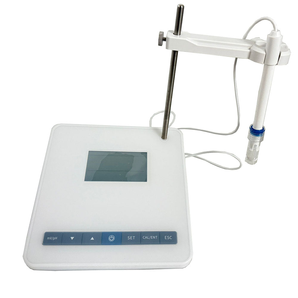VTSYIQI Benchtop PH Tester with PH Buffer Powder 2 Points Calibration mV Measuring Range -1800~1800mV Indication Error ±0.1%FS pH Measuring Range 0.00~14.00pH Indication Error ±0.01pH for Measuring Mode Measure The pH Value of Sample Solution