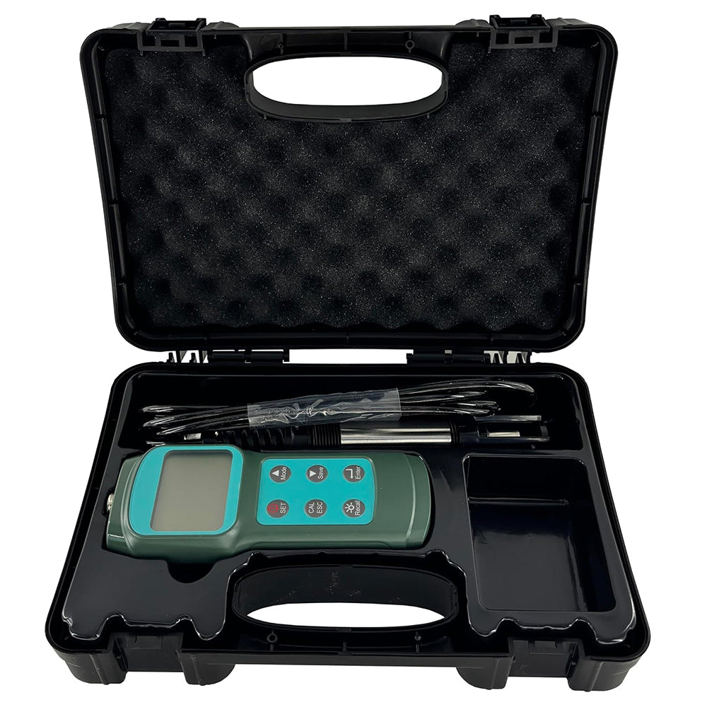 VTSYIQI Fluorescence Dissolved Oxygen Analyzer Tester Meter with 99 Pen Data Storage Altitude Compensation 0-1000m Salinity Compensation 0-42ppt DO Measuring Range 0.0~15.0 (mg/L)/0~119.9% Accuary ±3.0%FS