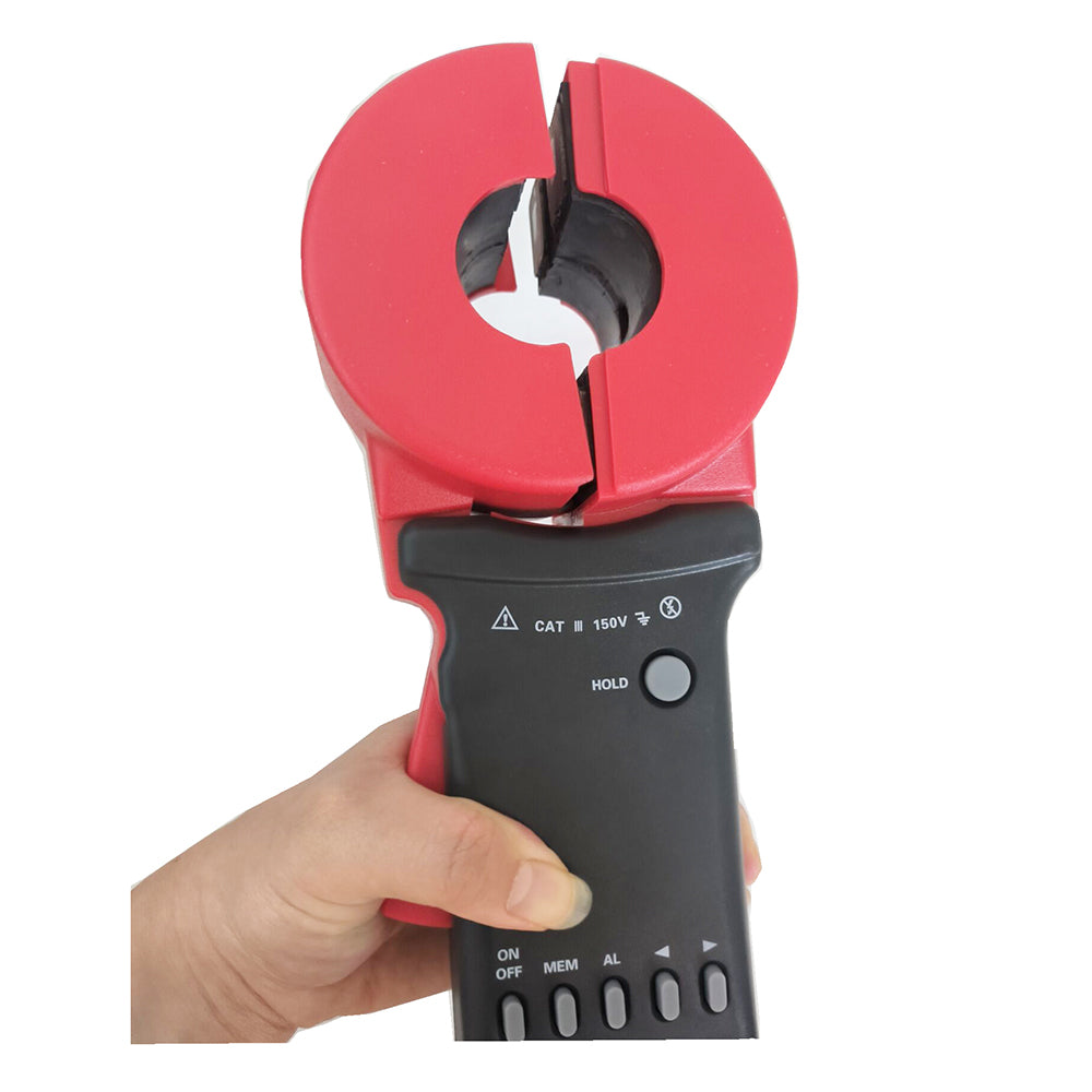 VTSYIQI Digital Ground Resistance Tester Earth Resistance Testers with Resistance Range 0.010Ω~1200Ω Clamp Opening Size 32mm Alarm Threshold Resistance Resolution 0.001Ω for Earth Resistance Measurement Loop Resistance Measurement.