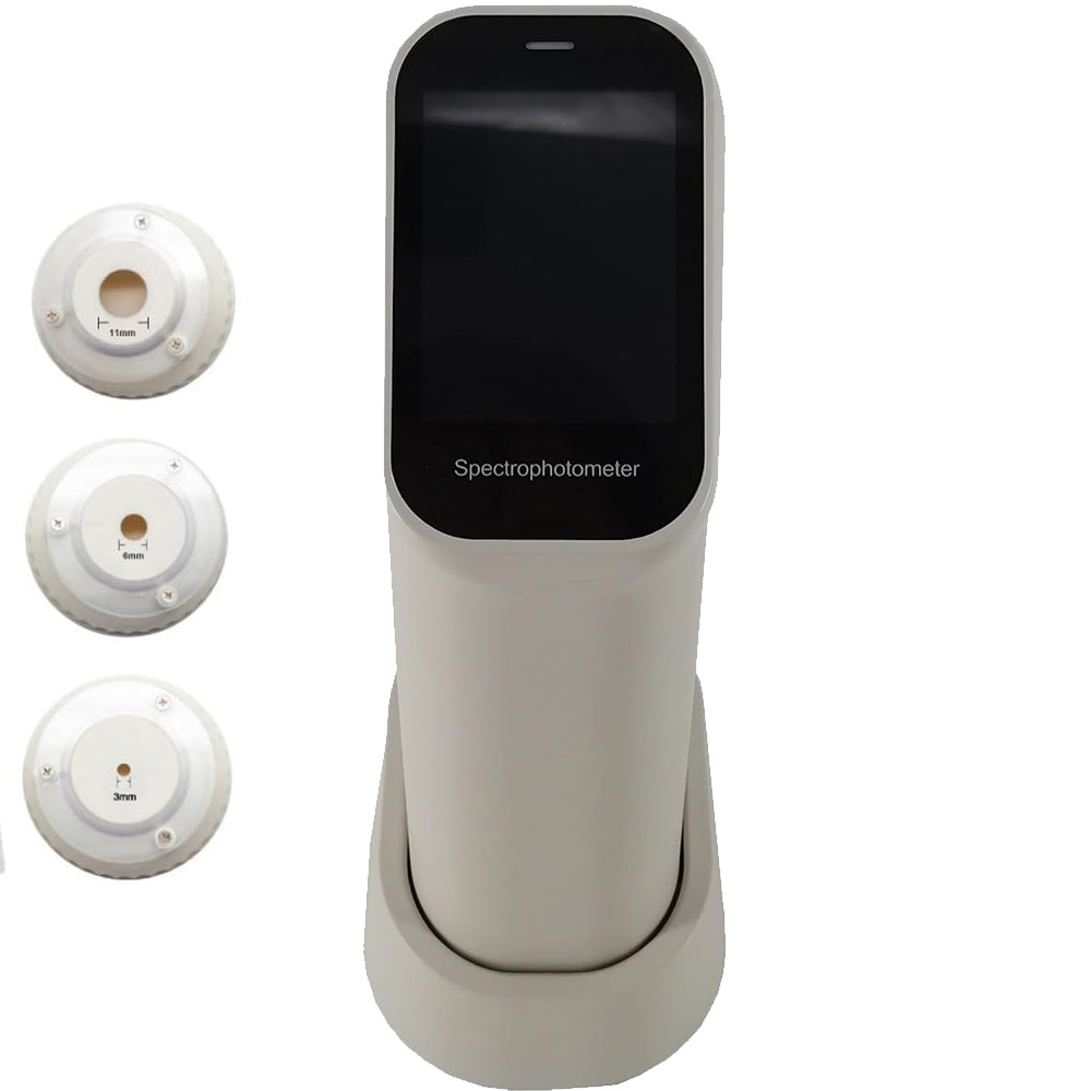VTSYIQI Handheld Colorimeter Color Meter Tester with Camera Function 3mm 6mm 11mm Measuring Aperture for Coating Ceramic Plastic Paint Fluorescent Color Comparison