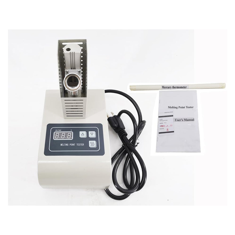VTSYIQI Melting Point Device Melting Point Test Apparatus with Melting Point Testing Accuracy ±1.0℃ Ambient Temperature (15-35)°C Melting Point Test Range (50-300)°C Temperature Rise Rate (1.0, 2.0, 4.0, 6.0)℃/min