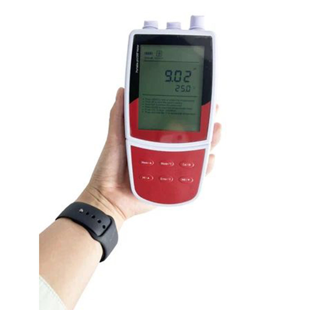 VTSYIQI Digital pH Meter Portable Water pH Analyzer with Calibration Liquids Range -2.000 to 20.000 pH Range -1999.9 to 1999.9 mV Accuracy ±0.2 mV USB Communication Interface Stores Up to 500 Data Sets Manual/Auto-read Measurement Endpoint