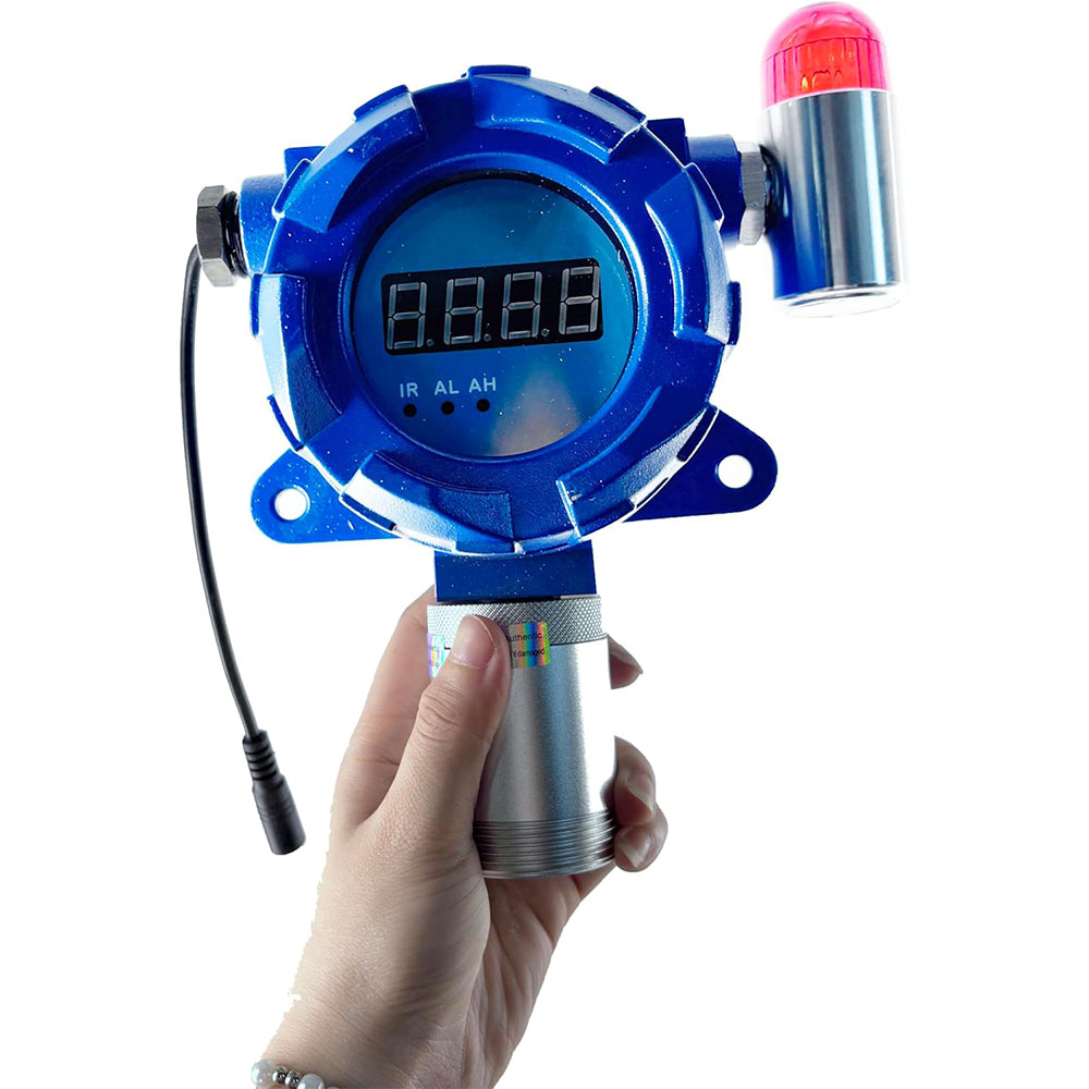 VTSYIQI Cl2 Gas Detector Chlorine Gas Tester with Measuring Range 0-20ppm Resolution 0.01ppm Sound & Light Alarm Function Standard 4-20mA and RS485 Output Installation Type Wall Mounted
