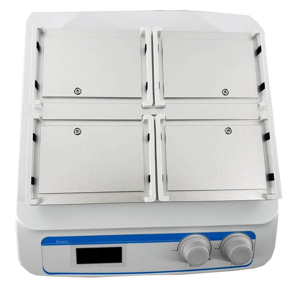 VTSYIQI Microplate Oscillator Digital Microplate Shakers for Enzyme Labeling Plates and Cell Culture Plates with 4 Microplates Sample Capacity Speed Range 100-1600rpm Amplitude 3mm
