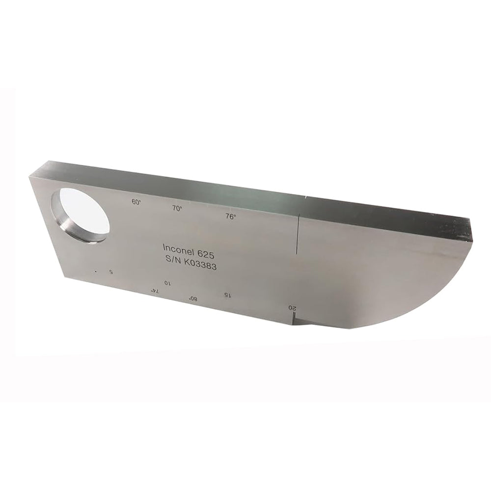 VTSYIQI Ultrasonic Flaw Detector Test Block Calibration Block for Ultrasonic Flaw Detector with 100mm Radius 3mm Hole Diameter 1018 Carbon Steel for Ultrasonic Flaw Detection Equipment