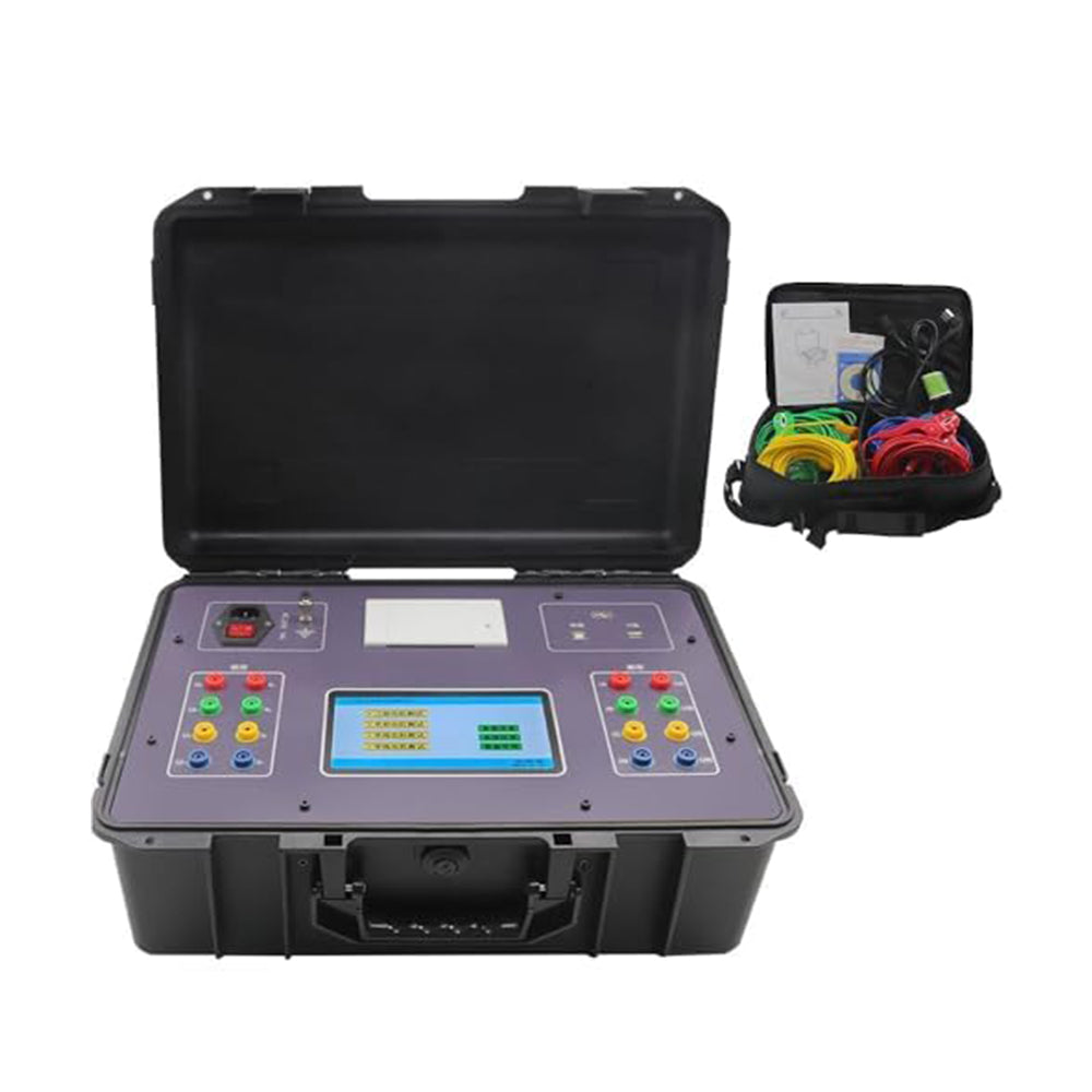 VTSYIQI Three-Channel Transformer DC Resistance Tester with Built-in Thermal Printer Resistance Range 0.0001mΩ~5000Ω for Measuring The DC Resistance of Transformers Transformer Winding Resistance Wire Resistance of Cables Etc
