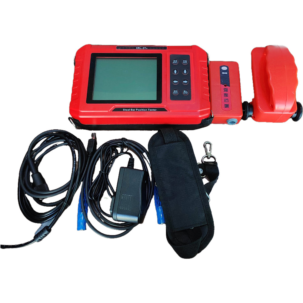 VTSYIQI Rebar Finder Digital Concrete Rebar Scanner for Rebar Diameter Spacing with Protective Layer Thickness First Range 6mm-90 mm Second Range 7mm-200mm Steel Bar Diameter Ф6mm-Ф50mm