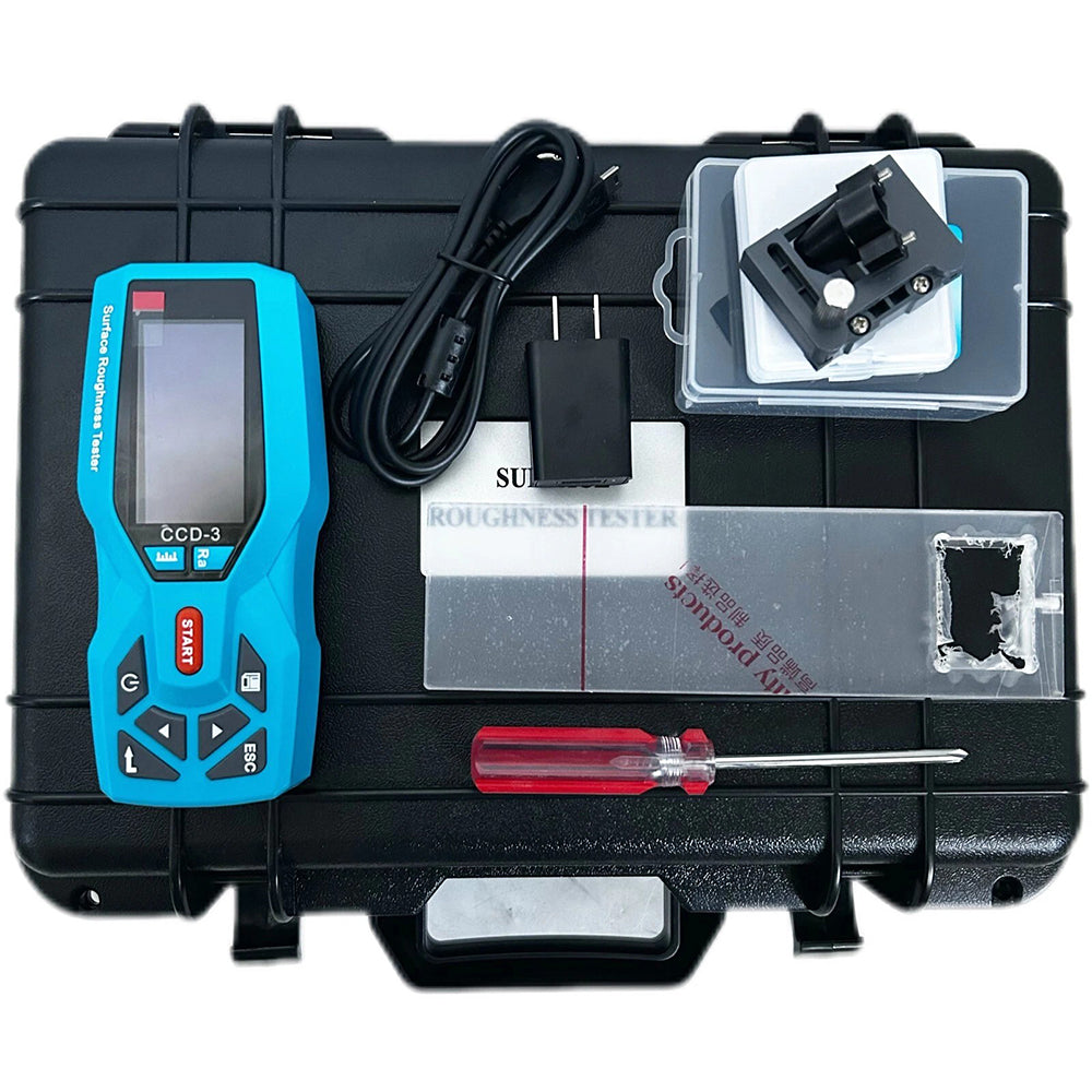 VTSYIQI Surface Roughness Gauge Digital Surface Roughness Tester with 20 Testing Parameters Sample Length 0.25 0.80 2.50mm Indication Accuracy 0.001μm Measuring Range (µm) Ra 0.005-16.000 Rz 0.02-160.00 Evaluation Length 1~5L