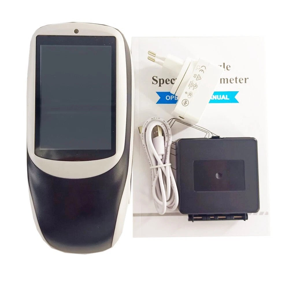 VTSYIQI Three Angles Spectrophotometer 3 Angles Spectrophotometer with Touch Screen Measuring Angles 15° 45° 110° Measuring Aperture Φ12mm Observer Angle 2°/10° Built-in Color Camera Viewfinder Positioning Single Angle Measurement Time 1s