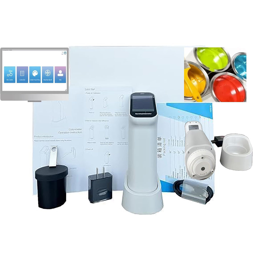 VTSYIQI Laboratory Colorimeter Color Difference Meter with PC-Based Colour Management System ColorExpert ΔE*ab≤ 0.03 Φ6mm Measuring Aperture Contains SCI Measurement Mode