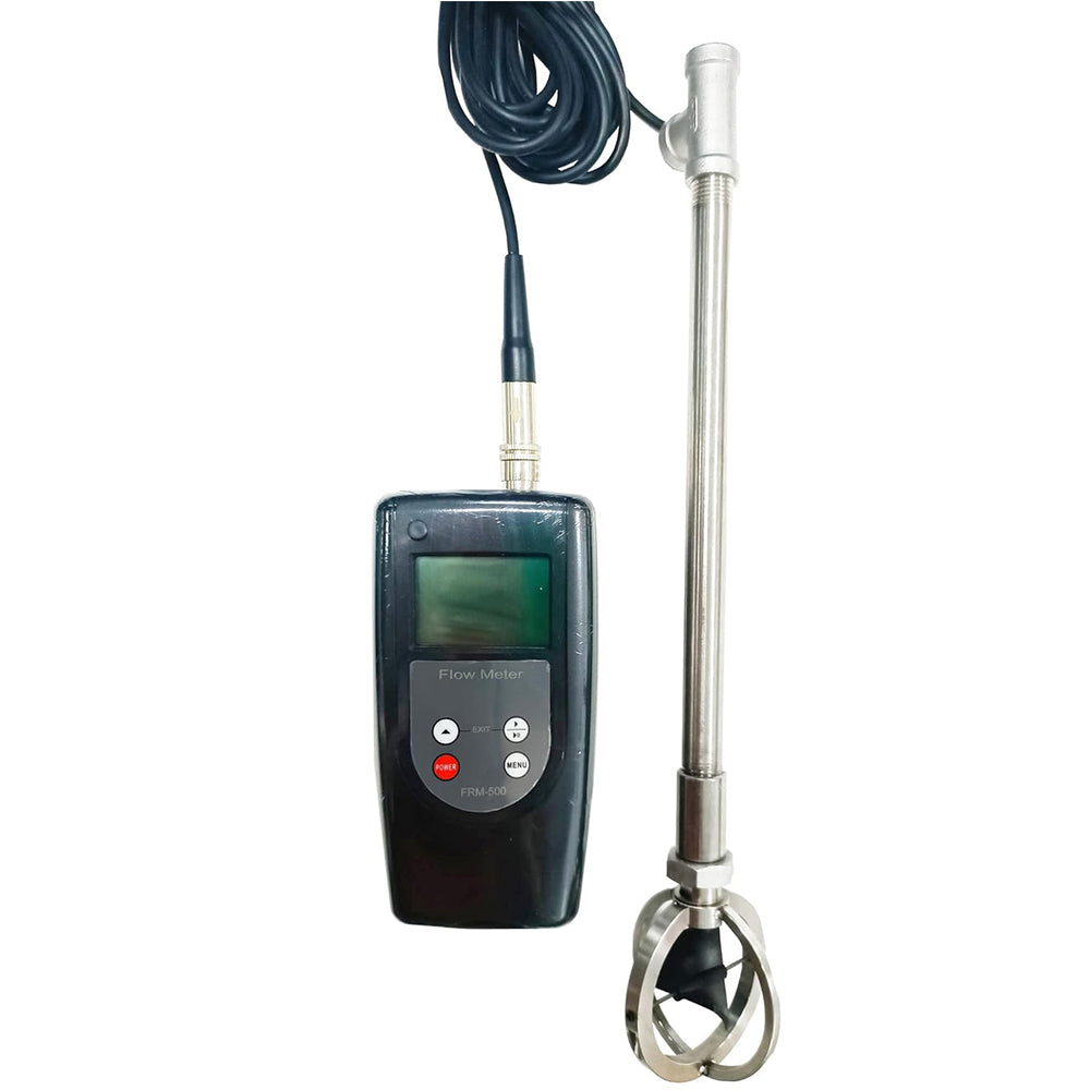 VTSYIQI River Velocity Meter Water Speed Tester Water Velocity Measurement with Pole Positioning Measurement Speed Range 0.01-5.00 m/s LED Backlight for Measures The Velocity of Water to Determine Its Flow