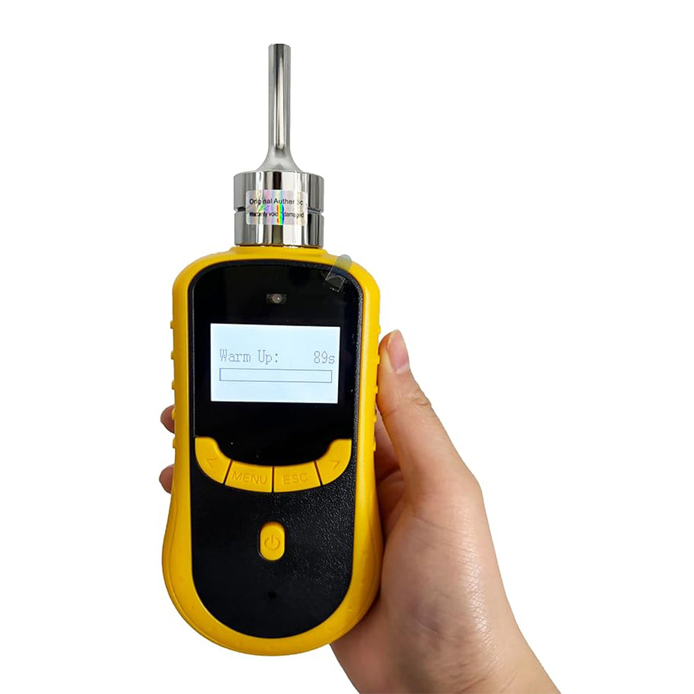 VTSYIQI Hydrogen Chloride Gas Detector HCL Gas Leak Monitor with Measuring Range 0 to 20ppm Accuracy ≤±3% F.S.Resolution 0.01ppm Built-in Micro Sampling Pump Principle Electrochemical LCD Liquid Crystal Display Sound and Light Alarm