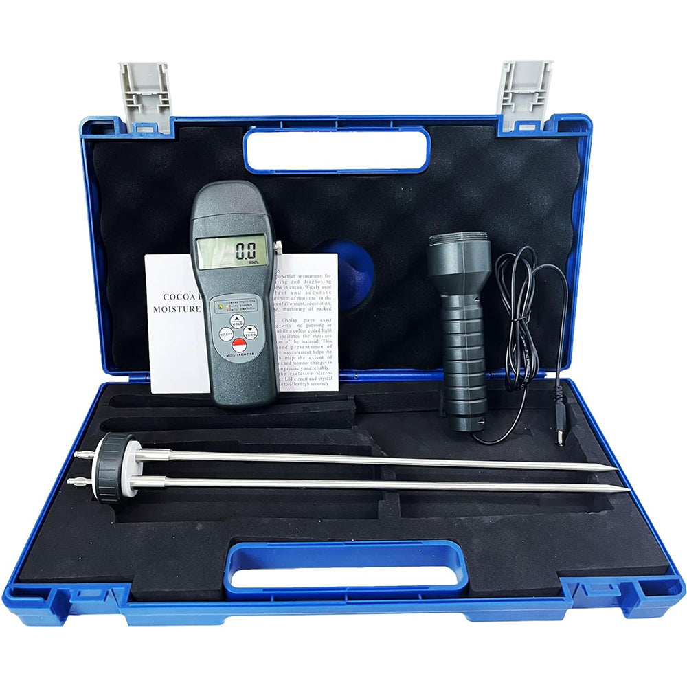 VTSYIQI Cocoa Bean Moisture Tester Cocoa Bean Moisture Analyzer with Measuring Range 0~24% for Fast and Accurate Measurement of Moisture In the Process of Allotment Acquisition Storage Machining of Packed Cocoa Bean