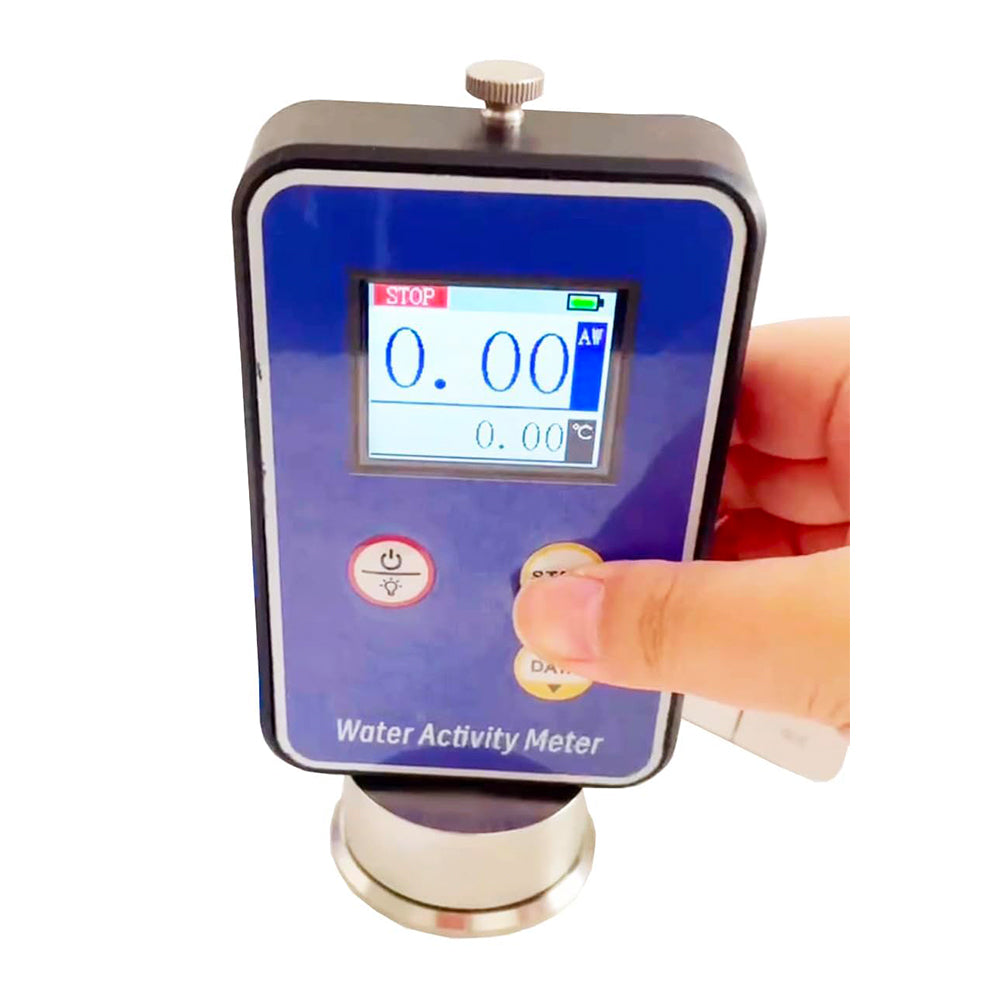 VTSYIQI Water Activity Tester AW Meter for Food with Range 0.00-1.00aw Accuracy ±0.02aw Resolution 0.01 for Bread Milk Tea Sauce Solid Liquid and Pasty Samples Water Activity Test