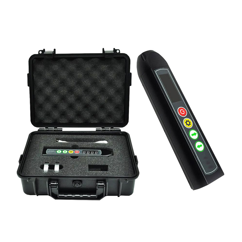 VTSYIQI Pocket Electromagnetic Ultrasonic Thickness Gauge with Effective Range 1.0~320mm Backlight Adjustment Bandwidth 2.5MHz~6MHz Measurement Accuracy ±0.01mm Auto Freeze/Gain/Sleep L, M, H Three-Level Adjustable
