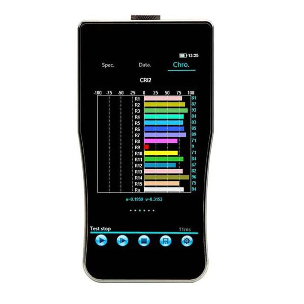 VTSYIQI Spectral Iluminometer Optical Spectrum Analyzer with Wavelength Range 380nm~780nm Wavelength Accuracy ±0.5nm Spectral Bandwidth 2nm Color Rendering Accuracy ±1 High-precision CCD Sensor for Use in the Field of Lighting Measurement