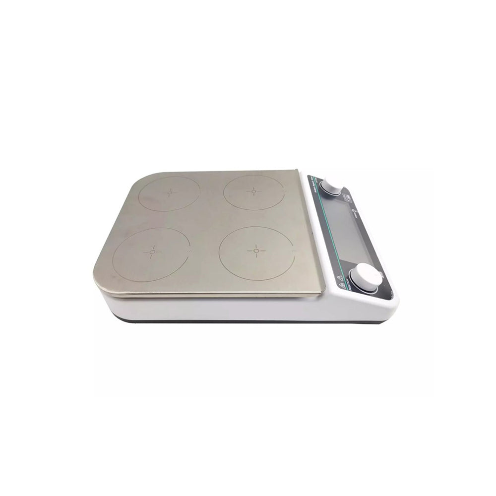 VTSYIQI Multi Position Hot Plate Magnetic Stirrer 4 Position Magnetic Mixer with Speed Range 50-1200rpm Synchronous or Asynchronous Control Maximum Countertop Temperature 120 °C Maximum Mixing Volume 4*500ml 4 Stirring Points
