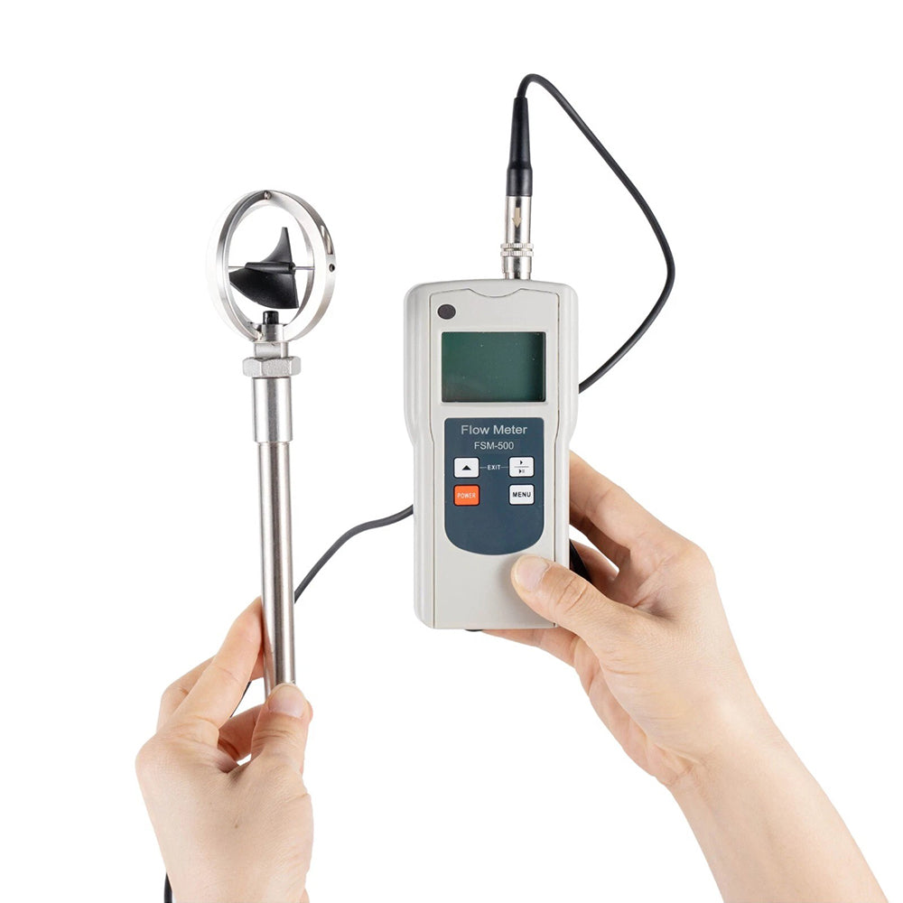 VTSYIQI Digital Water Velocity Meter Water Flow Rate Meter Tester with LCD Display Current Measurement Error ≤1.5% Speed Range 0.01-5.00 m/s Temperature Range -10 ° C-50° C LED Backlight
