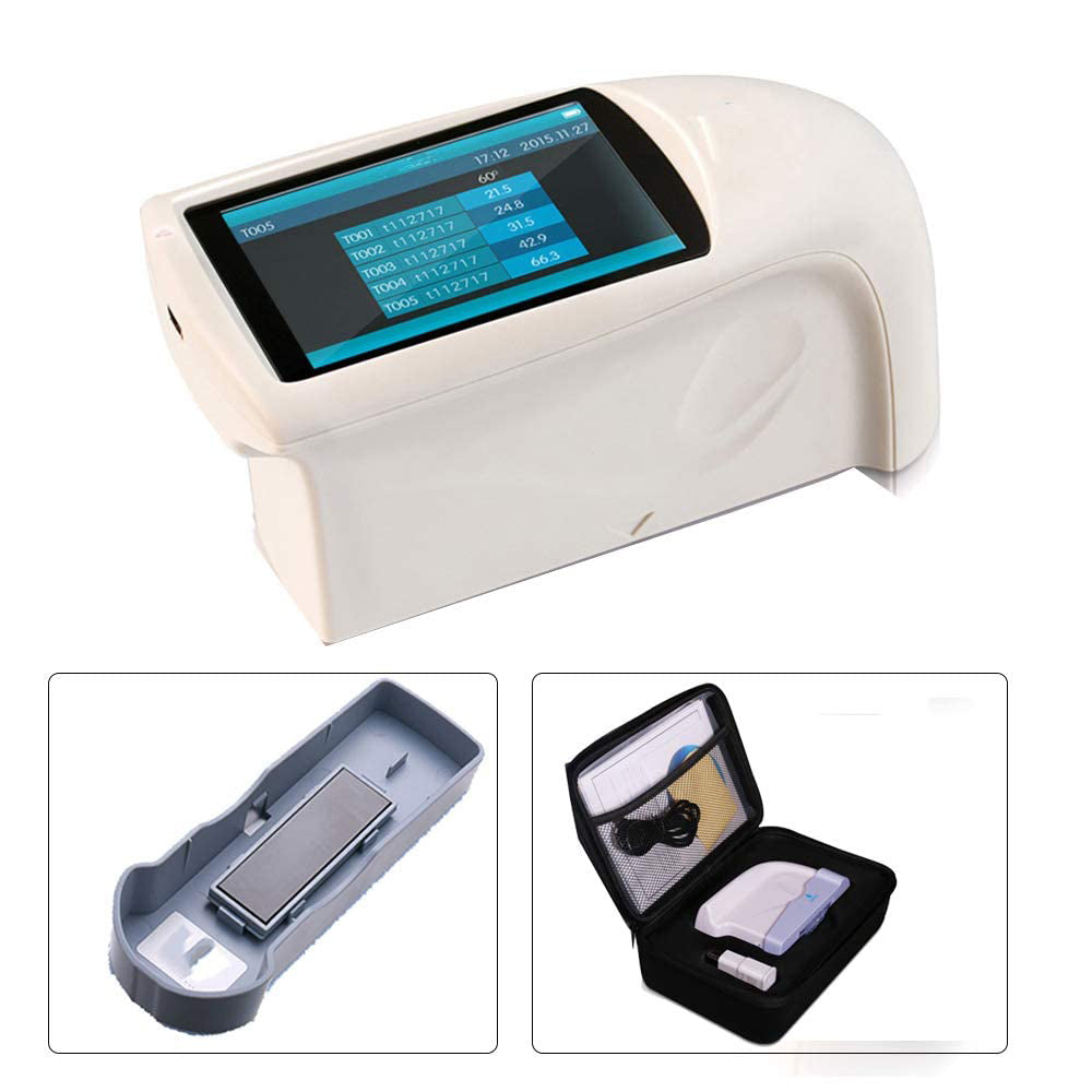 VTSYIQI 60° Gloss Meters Single Angle Gloss Meter with Measurement Range 0~1000GU Division Value 0.1GU Errors ±1.5 ± 1.5% Display 5 Sets Of Measurement Data for Gloss Measurement and Gloss Data Transmission