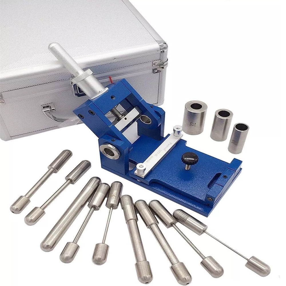 VTSYIQI Cylindrical Mandrel Bend Tester Detector Cylindrical Axis Bending Tester with GB6742 National Standard Shaft Diameters 2,3,4,5, 6, 8, 10, 12, 16, 20, 25,32mm for Determining the Coating Flexibility of Paints and Varnishes