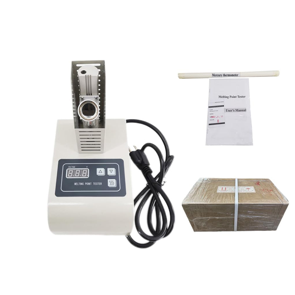VTSYIQI Melting Point Determination Apparatus Melting Point Detector Device with Test Range 50 to 300°C Accuracy ±1.0℃ Temperature Rise Rate 1.0 2.0 4.0 6.0℃/min Ambient Temperature (15-35)°C