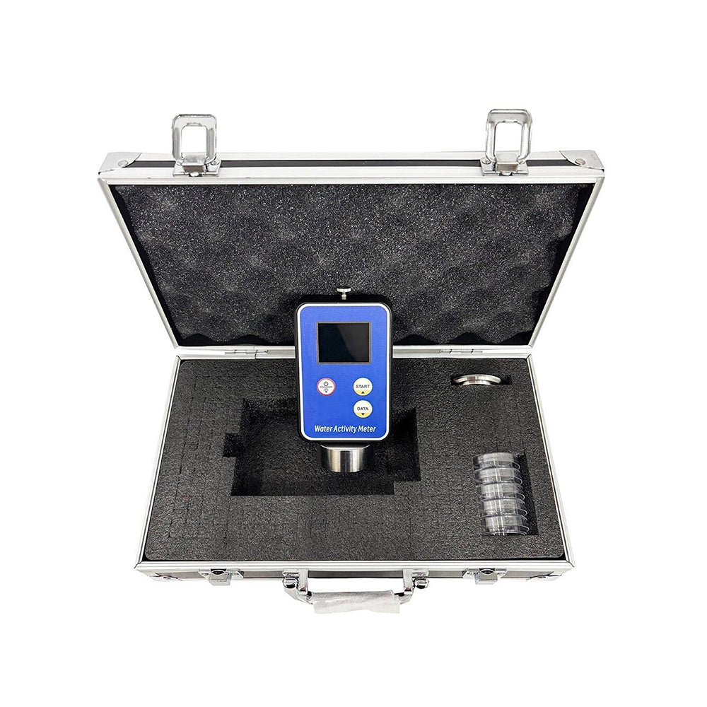 VTSYIQI Digital Water Activity Meter Water Activity Analyzer with Range 0.00-1.00aw Accuracy ±0.02aw Resolution 0.01 Data Memorized 99 Groups Large LCD Display Automatic Power Off Function for Food Grain Fruits
