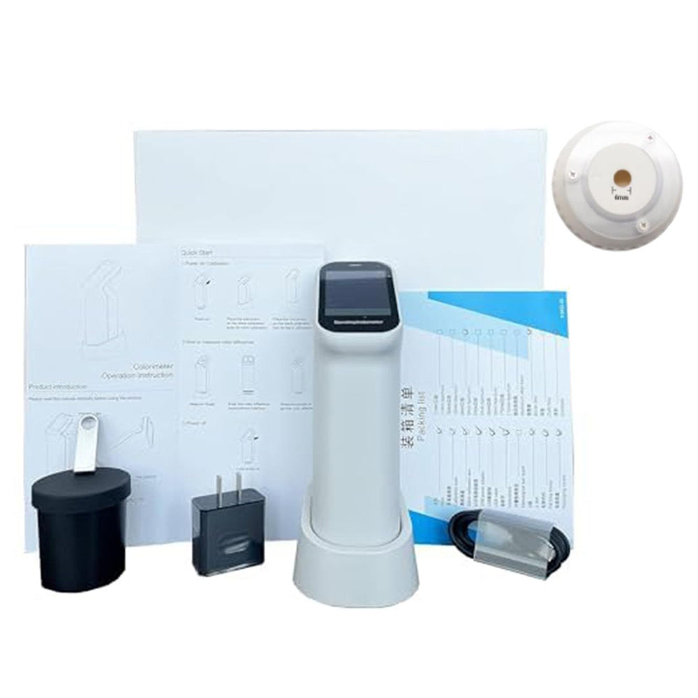 VTSYIQI Handheld Colorimeter Color Meter Tester with 6mm Measuring Aperture for Coating Ceramic Plastic Paint Color Measurement Comparison