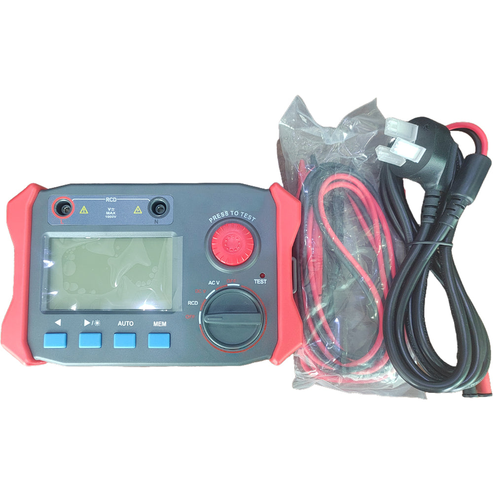 VTSYIQI Leakage Switch Detector Leakage Protection Device Tester with Current Gear 15 30 50 75 100 150 200 250 300 500mA DC Voltage Range 1.0~1000V Resolution 0.1V AC Voltage Range 1.0~750V Resolution 0.1V