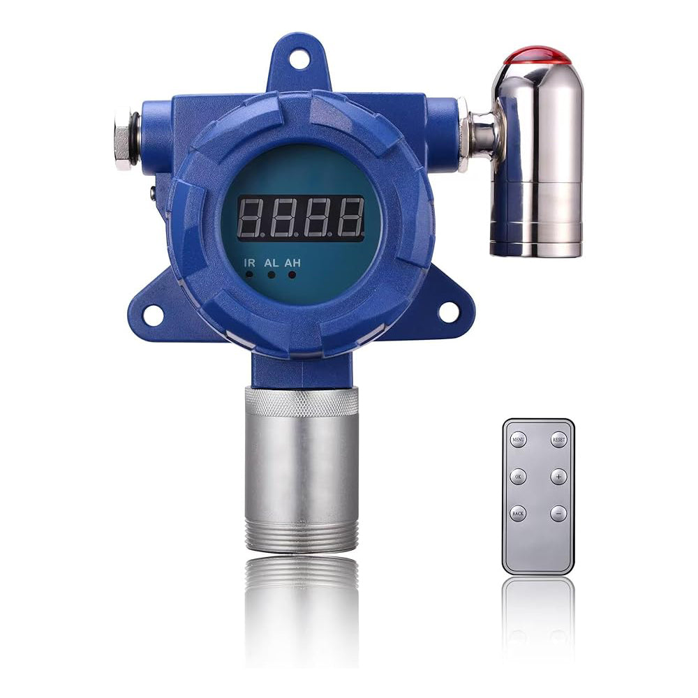 VTSYIQI Carbon Dioxide Analyzer CO2 Gas Detector with Measuring Range 0-20000ppm Resolution 1ppm Standard 4-20mA and RS485 Output Sound & Light Alarm Infrared Principle Diffusion Sampling Method 2G and 4G Wireless Signal Transmission
