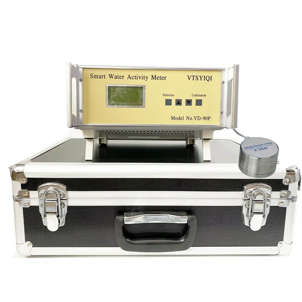 VTSYIQI Benchtop Water Activity Analyzer Water Activity Meter with Repeatability ≤0.015 Accuracy ±0.015 Range 0 to 0.980aw No Condensing High Precision Probe 1 WSC-4 Water Activity Sensor Printer Function