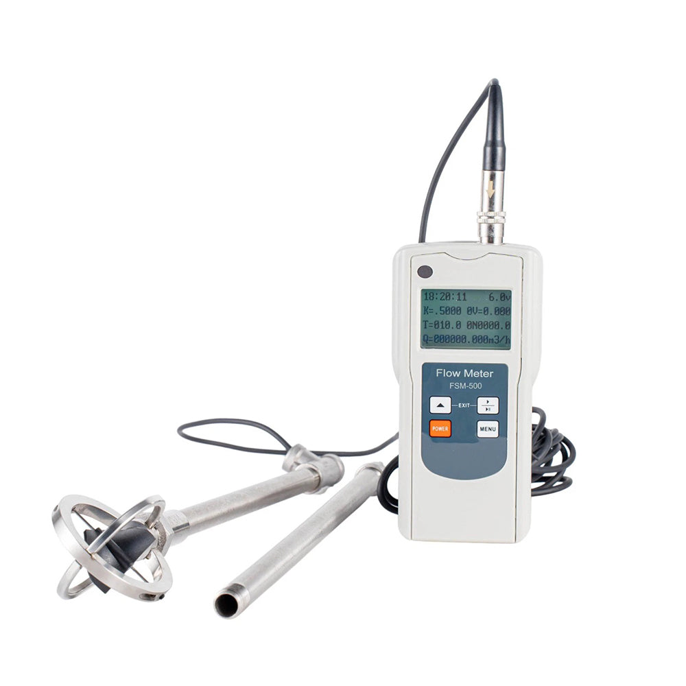 VTSYIQI Water Flow Rate Meter Water Flow Velocity Meter Portable Flow Rate Meter with Speed Range 0.01-5.00 m/s Pole Positioning Measurement Method Current Measurement Error ≤1.5% Temperature Range -10 ° C-50° C for Open Channel Flow