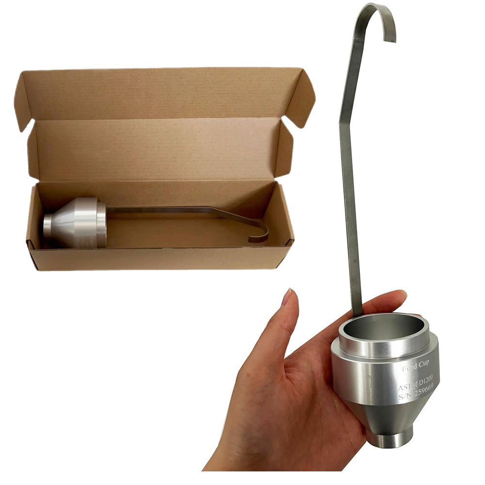 VTSYIQI Ford Flow Cup NO.3 Portable Ford Viscosity Cup with Measuring Range 49-220 CST Outflow Time 25-105 sec Hole Diameter 3.40 mm High Quality Aluminum Cup Cup Volume 100±1ml
