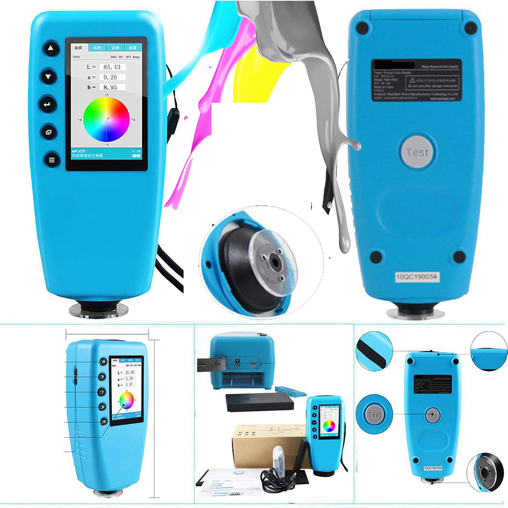 VTSYIQI Color Analyzer Colorimeter 4MM Color Difference Meter Tester for Coating Printing Color Screen Display
