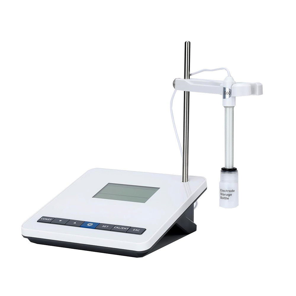 VTSYIQI Benchtop Conductivity Meters with Screen Dimension 4 inches   Simple Bracket Conductivity Solutions Measuring Range 0.00μS/cm~100mS/cm Min Resolution Ratio 0.01μS/cm 1 Point Calibration