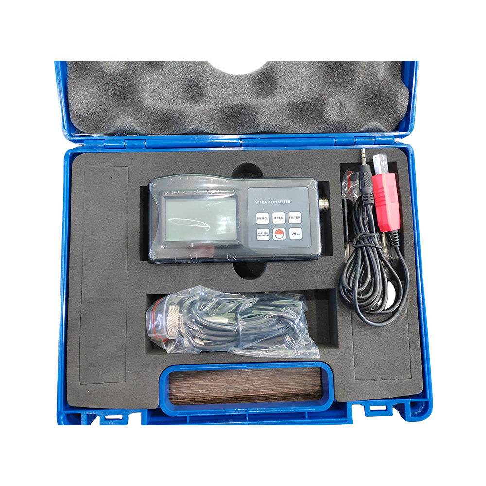 VTSYIQI Digital Vibration Meter Tester Vibrometer Gauge with RS232 Cable Software