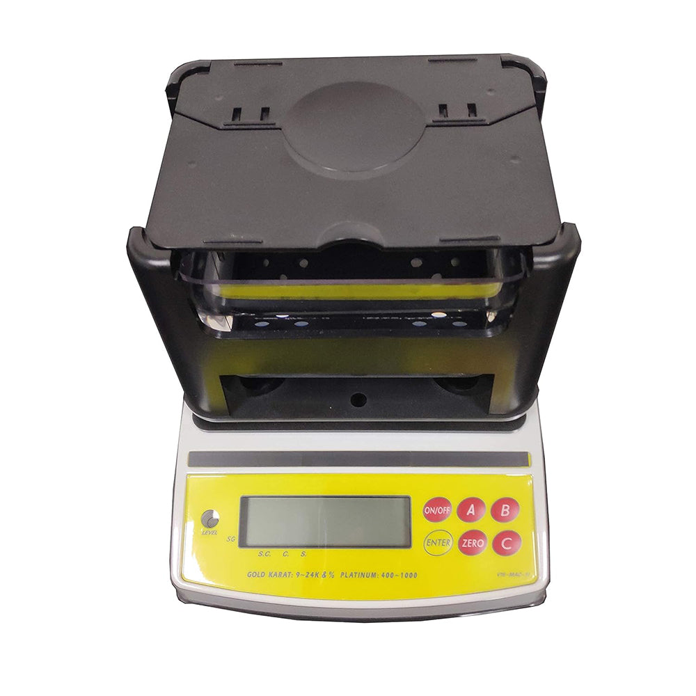 VTSYIQI Electronic Gold Purity Tester Density Tester Digital Electronic Precious Metal Gold Purity Analyser with Maximum Weight 300g Density Resolution 0.001g/cm3 Weight Standard Deviation 0.005g Style Hot and Classic