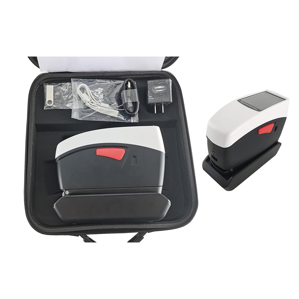 VTSYIQI Color Density Meter Color Densitometer Spectrodensitometer with Φ5mm Caliber Measuring Structure D/8 SCI+SCE Measurement Repeatability dE*ab≤0.02 Support Integrated Physical Positioning Holes for Printing Package Silk Color Density Measurement
