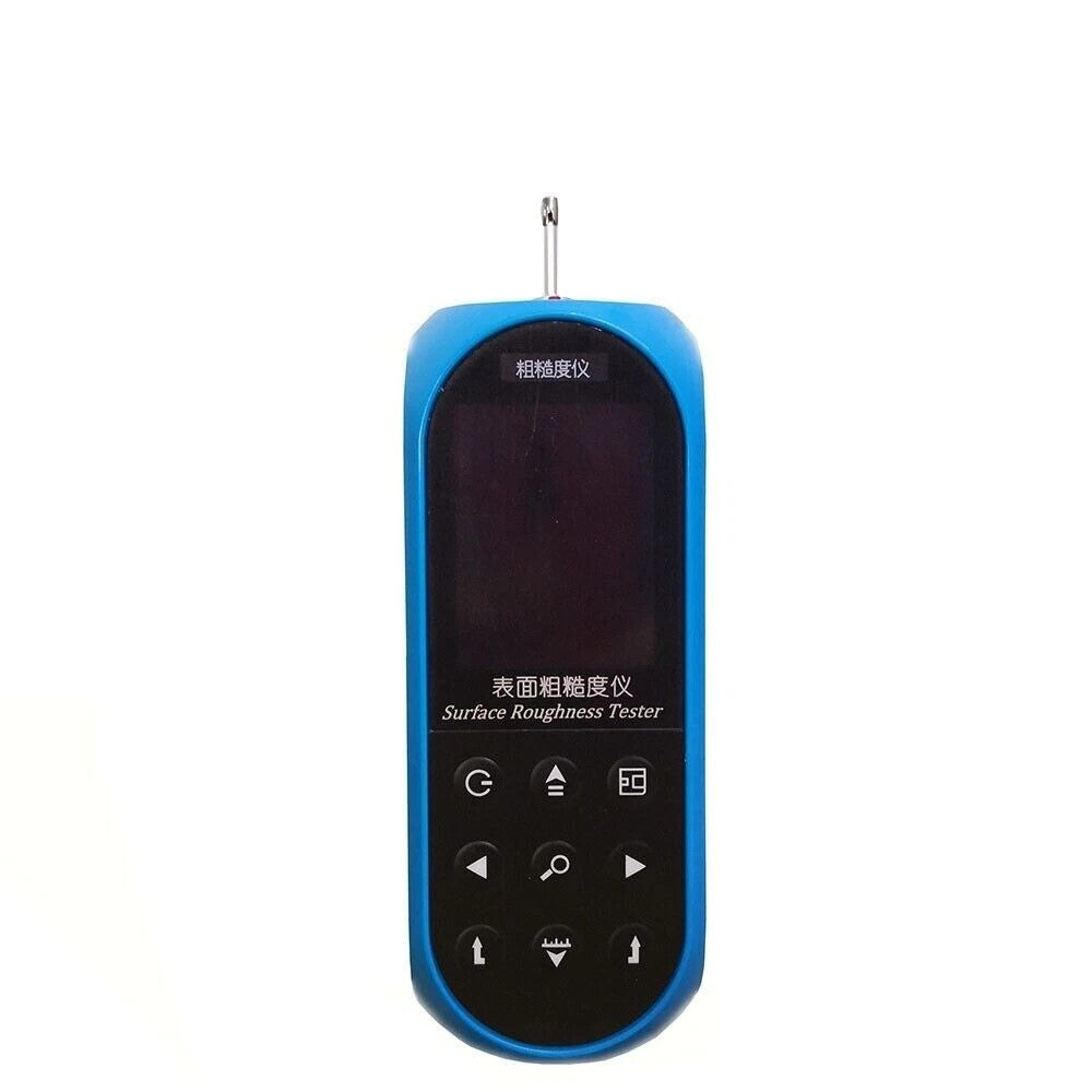 VTSYIQI Handheld Surface Roughness Tester Surface Roughness Gauge with Blue Shell Measurement Parameters Ra Rz Ry Rq Rc Rt Rmax Rp Rv R3z R3y Rz(JIS) Rs Rsk Rku Rsm Rpc Rmr Type C and Mini USB Dual USB Interface
