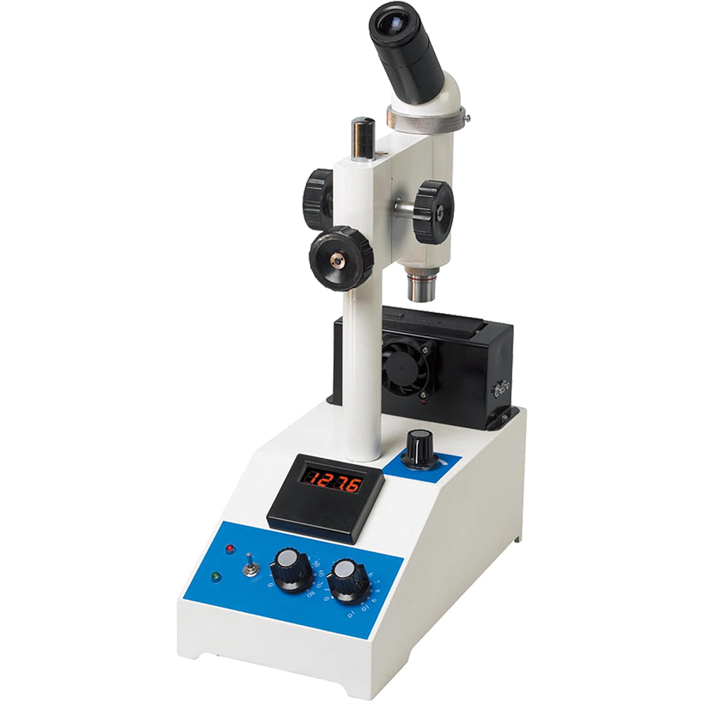VTSYIQI Melting Point Apparatus Melting Point Tester with Monocular Microscope Observation Mode Minmum Display 1℃ Optic Magnification 10 X (Eye Lens) 4X(Objective Lens) Range Room Temperature to 320℃