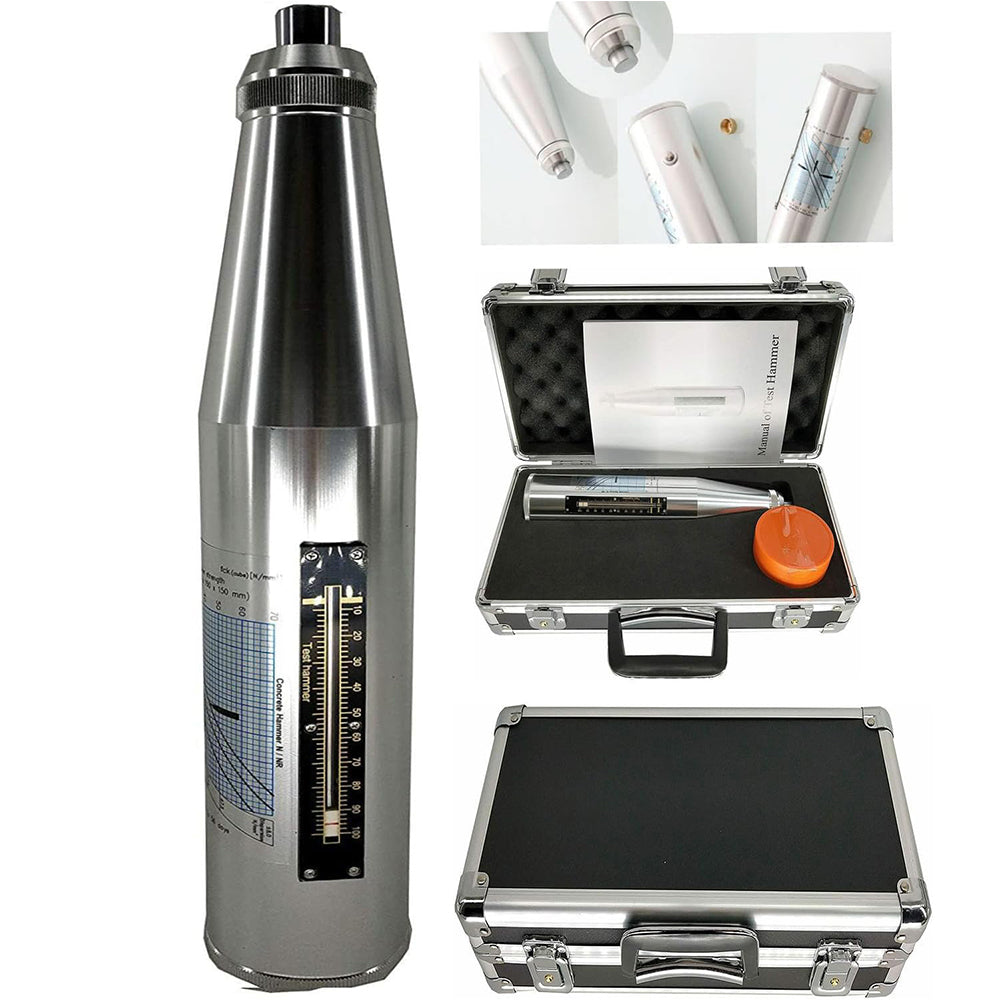 VTSYIQI Concrete Rebound Hammer Tester Resiliometer Tester Schmidt Rebound Hammer 10 to 60Mpa