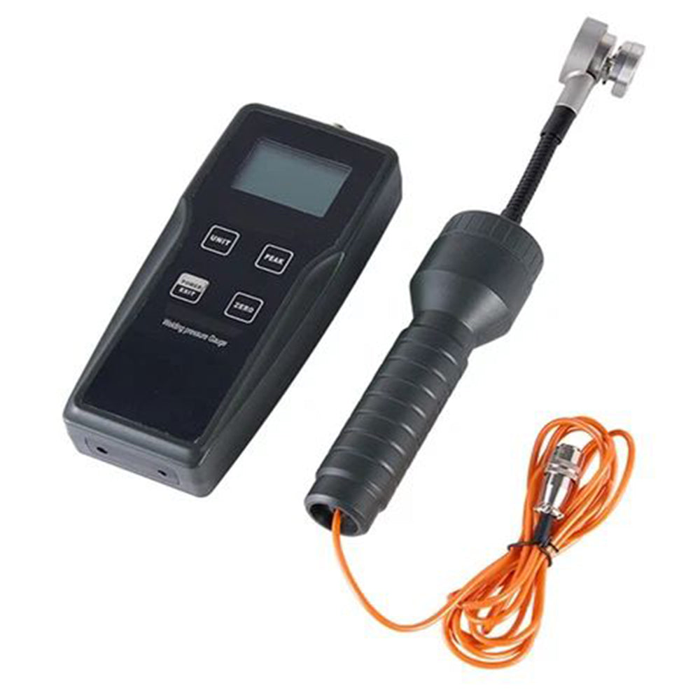 VTSYIQI Welding Pressure Meter Portable Welding Pressure Gauge with Force Range ±100kgf ±980N ±220Lbf Resolution 0.001kgf 0.01N 0.01Lbf Accuracy ±0.2%FS ±1Digit 10 Minutes Auto Power Off Manual Power Off 3 Measurement Unit for Selection and Conversion