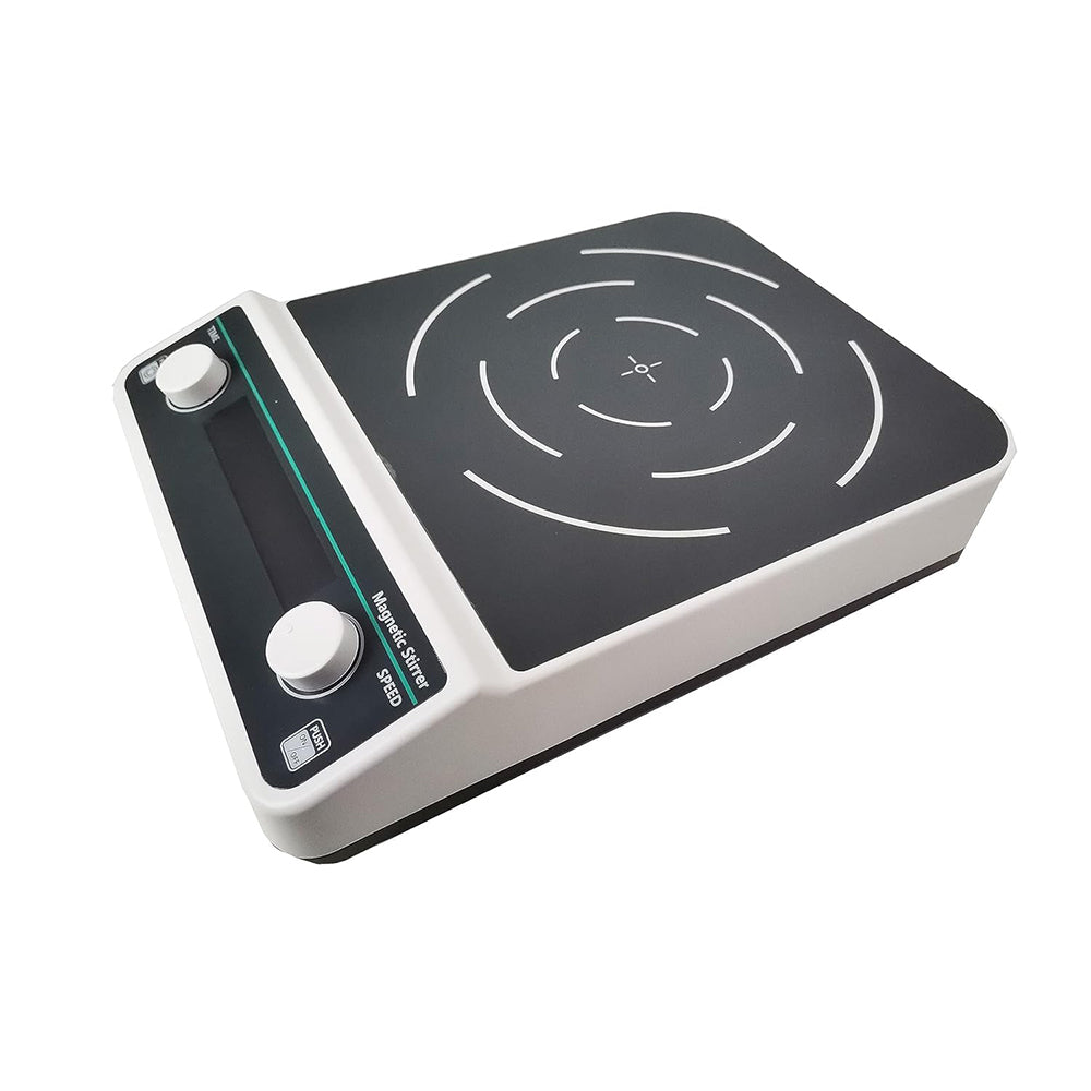 VTSYIQI 15L Magnetic Stirrer Large Capacity Magnet Mixer with Max Stirring Volume 15L Speed Range 50-1500rpm Timing Function LCD Display Speed Regulation Accuracy ±5rpm/min Digital Display and Knob Control Brushless Motor Timing Function
